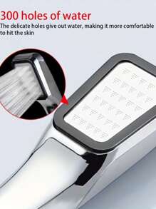 3 szt./zestaw 300-otworowa ręczna głowica prysznicowa wysokociśnieniowa, wysokiej jakości spryskiwacz oszczędzający wodę, kwadratowa głowica prysznicowa z tworzywa ABS z wieloma otworami, niski przepływ wody i system natrysku deszczowego o wysokim ciśnieniu, wytrzymały kwadratowy kształt z tworzywa sztucznego, łatwy montaż, akcesorium łazienkowe, idealne do łazienek w domu i hotelu, niezbędne w nowoczesnych łazienkach i kamperach, ulepsz swoją łazienkę, aby zapewnić sobie luksusowe doznania kąpielowe, idealny prezent świąteczny i na remont łazienki