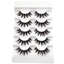 5 对卡通睫毛，湿式造型，日式角色扮演，浓密尖头泰式睫毛，16 毫米厚人造貂皮娃娃睫毛延长套装条状睫毛，睫毛，睫毛，假睫毛 - 尖尾漫畫款 - 查看 6