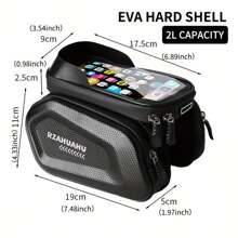 Large Capacity High-Quality Bicycle Handlebar/Saddle Bag - Adjustable Installation, Suitable For Mountain Bike Handlebars, Durable Black Cycling Gear, Can Safely Store Phone, Keys, Essentials, Suitable For Night Riding | High Visibility Material, Bicycle Accessories