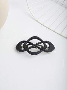 4件套哑光纯色半丸子头低马尾优雅镂空复古爪夹发夹，发饰，爪夹，发卡，发爪，发饰，头部饰品 - 彩色 - 查看 6