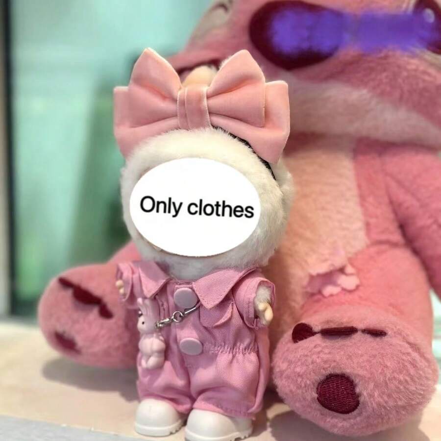 全新 1 套第 1 代第 2 代第 3 代 15-17 厘米吊坠粉色蝴蝶结草莓甜心套装适用于 娃娃，适合 派对聚会 - 彩色 - 查看 1