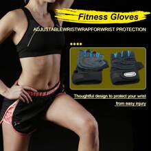 1 paire Restez protégé et confortable : Gants de fitness à demi-doigts pour hommes et femmes - Gants de sport respirants et ombragés pour les activités extérieures, gants noirs, gym, sport, exercice à domicile, gants de gym pour femmes, gants de boxe, gants de gym, gants de gym, gants de gym pour hommes