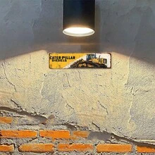 LC, 2D Flat, 1PC, Vintage CATERPILLAR DIESELS Metal Tin Sign, Novel Street Scene Sign, Home Decor, Room Decor, Restaurant Decor, Bar Decor, Cafe Decor, Garage Decor, Farmhouse Decor, 4 * 16inch - 彩色 - 查看 8