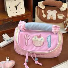 1 chiếc - Hộp bút nữ in hình hoạt hình dung tích lớn, túi đựng văn phòng phẩm đa năng dung tích lớn, có thể dùng làm túi đựng văn phòng phẩm cho bé gái, hộp bút cho học sinh tiểu học/trung học, hộp đựng đồ dùng văn phòng phẩm hoặc túi đựng đồ dùng học tập cho sinh viên đại học. - Nhiều màu - Xem 11