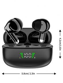 180mAh 容量无线蓝牙耳机，低音增强，音质沉浸，适合办公室、游戏、健身房、旅行、散步、通勤、毕业/节日礼物，兼容 IOS/Android - 彩色 - 查看 7