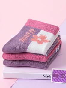 Disney 3/6 đôi tất họa tiết Minnie Mouse dễ thương chính hãng, tất dài đến bắp chân cho bé gái, tất kiểu hoạt hình Hàn Quốc cho bé trai, tất mùa thu/đông, tất cho bé sơ sinh, tất - Nhiều màu - Xem 11