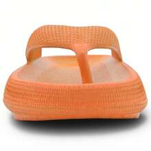 Ladies Beach Sandals - Flip Flops For Women Casual Thong Womens Sandals Comfort Heel Cushion - 橘色 - 查看 7