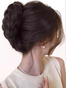 LYSW Kẹp tóc búi rối sành điệu, kẹp tóc búi tết phẳng, kẹp tóc búi rối cao, phụ kiện búi tóc bồng bềnh tự nhiên HA2798 Kẹp tóc hoa Kẹp càng cua dự tiệc Phụ kiện tóc nữ Kẹp tóc mùa hè đi biển nghỉ mát - Nhiều màu - Xem 2