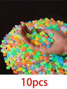 1000pcs Glow In The Dark Rocks, Solar Powered Outdoor Garden Path Stones, Luminous Pebbles, Suitable For Yard Path Decor, Landscape Lighting, Vase Filler (50/300/500pcs)