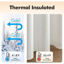 2 Panels Blackout Curtains Solid Soft Grommet Mustard Yellow Thermal Insulated Soundproof Room Darkening Curtains/Drapes/Panels Fall Living Room Bedroom 52 X 90 Inch - 純白 - 查看 5