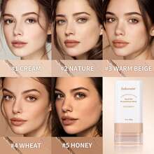 1 件 20 克遮瑕粉底棒，带刷子，平滑轮廓高光哑光液体粉底，适用于日常和节日妆容 - 彩色 - 查看 6