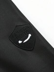 Men's Stand Collar Zip-Up Baseball Jacket