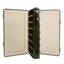 Transparent Double-Sided Double-Opening Fishing Wooden Shrimp Box Lu Yabo Climbing Iron Plate Lock Fishs Tackle Boxs Fish Tools Box - Default - View 4