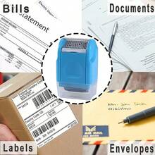 ID Theft Protection Stamp Security Data Defender Protect Privacy Roller - Blue - View 8