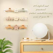 SNOWSTAR Acrylic Claw Clip Organizer, 3PCS Wall Holder And Storage, Hair Clip Display Stand Women And Girls - Trong suốt 3PCS C - Xem 5