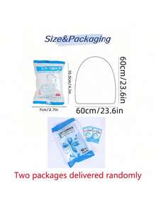 100个一次性马桶座套、独立包装马桶坐垫、便携式旅行商务马桶垫、公共卫生间、飞机、露营旅行配件、家用便携式一次性马桶垫、高品质弹力带马桶座套 - 白色 - 查看 7