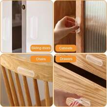 1 件自粘式即时抽屉把手辅助器粘性橱柜把手黑色屏幕门把手多功能旋钮辅助器塑料开口粘贴式门窗衣柜把手即时橱柜
