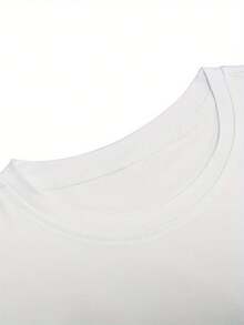 Black Graphic Tee For Men - Casual Athletic Style, Short-Sleeved Crewneck, Distressed Red Printing, 100% Cotton, Ideal For Summer Outdoor And Casual Use - trắng - Xem 4