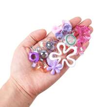 40g gemischte Acryl Bastelperlen DIY Schmuckherstellung Set für Armbänder Halsketten, sortierte Formen & Farben