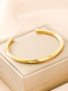 4pcs/3pcs/1pc 18K Gold Stainless Steel Bracelet, Luxurious & Elegant Jewelry, European & American Style, Suitable For Women, Festivals, Parties, Street Style, Banquets, Music Festivals, Gifts, Summer Beach Parties