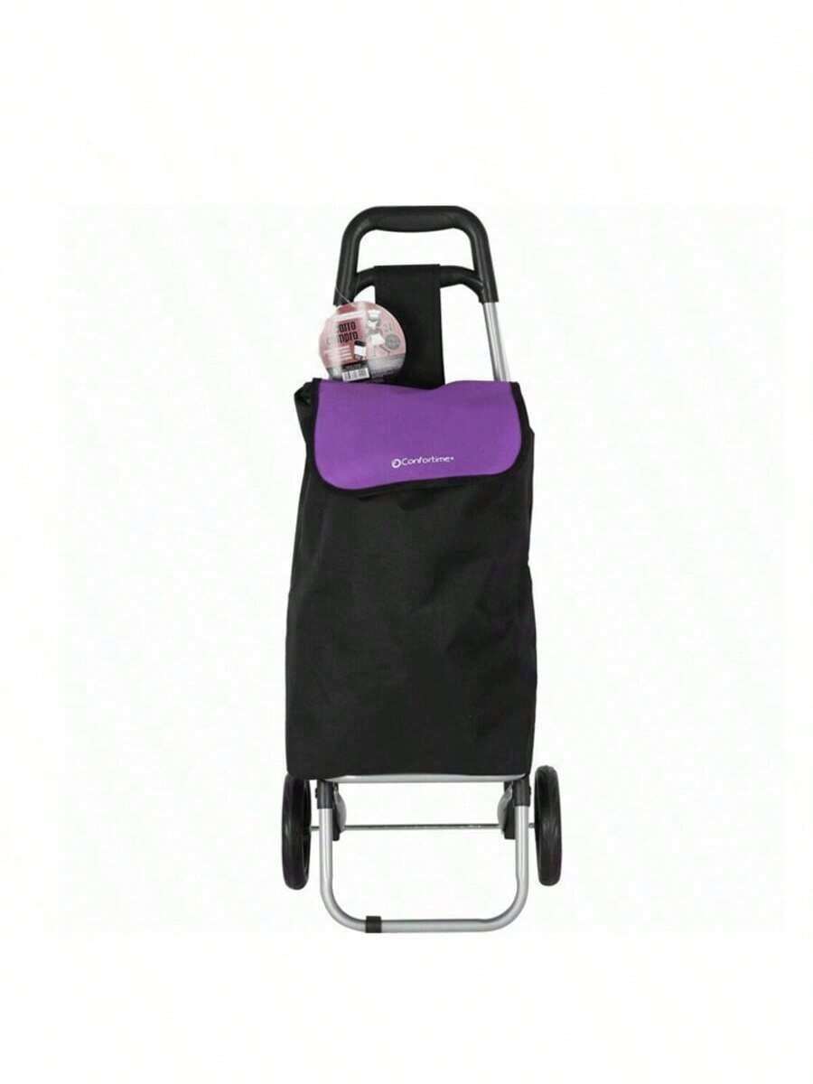 ARISE - Foldable Shopping Cart With 2 Wheels For Stair Climbing, 24L Waterproof Bag, Daily Shopping, Market And Supermarket, Random Color Red Or Purple - Nhiều màu - Xem 1