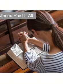 100 piezas/50 piezas/20 piezas Folletos del Evangelio, Tarjetas de Redención, Tarjetas de Oración de Bolsillo, Marcadores de Libros con Escrituras Inspiradoras Cristianas, Adecuados como Regalos Cristianos para Mujeres, Hombres, Marcadores de Libros con Versículos Bíblicos, Regalos Cristianos (Jesús lo dio todo), Regalos para Amigos, Familia, Navidad y Acción de Gracias