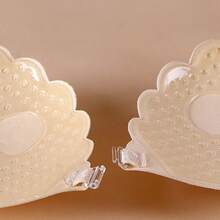 一套优质人造丝蕾丝文胸，一件透明肩带文胸，一件隐形塑形文胸 - 彩色 - 查看 6