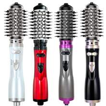 2 en 1 Boucleur de cheveux rotatif et peigne, Sèche-cheveux et coiffeur électrique 2 en 1, 1000W Sèche-cheveux avec revêtement en céramique, conception ergonomique avec tête de brosse de rechange et combo bouclage pour tous types de cheveux, outil de coiffure moelleux, cadeaux de rentrée scolaire
