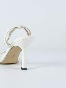 Women's High Heel Sandals Spring/Summer New Style Open Toe Thin Strap Sexy High Heels For Party Evening Wedding 9CM Heel Height Ankle Strap Women's High Heel Sandals (Random Asymmetric Pattern On Upper) - White - View 10