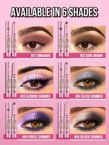 MISSLYN Smooth Eye Shadow Pencil, Eye Shadow Pencil, Eye Shadow Pencil, Highlighter Eye Shadow Pencil, Colored Eye Shadow Pencil, Shimmery Eye Shadow Stick, Waterproof Highlighter Eye Shadow Pencil, Colorful Eye Makeup, Long-Lasting Smudge-Proof Eye Shadow Pencil, Shimmery Eye Makeup, Creamy Eye Shadow Pencil, Brand Cosmetics - #3 Color Shimmer - 查看 5