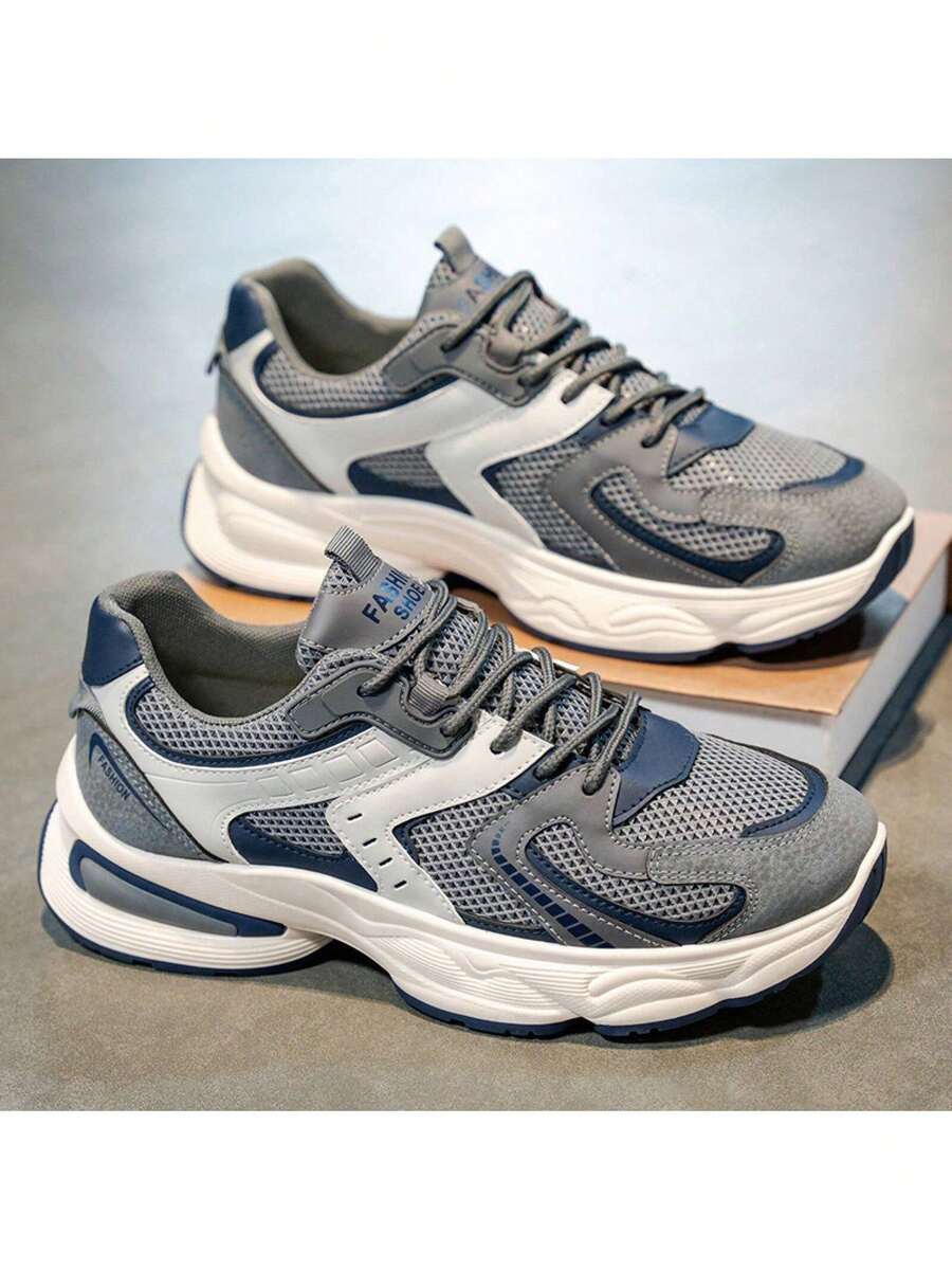 Men Chunky Shoes - F750 Black [Upgraded Version] - View 1