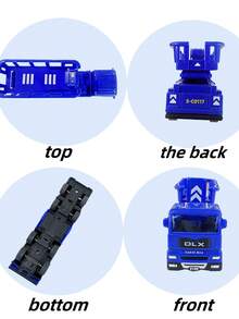 Modelo de vehículo de ingeniería de juguete para niños, juguetes de camión de ingeniería con fricción, coche de transporte plegable transformable, camión y juego de construcción interior, juguetes de vehículos de construcción, juguetes para niños pequeños, juguetes para edades de 2 a 4 años, juguetes para exteriores para niños, juguete de minicargadora, camiones Tonka para niños, juguetes de playa, juguetes para niños, coches de juguete, juguete de jardín, camión monstruo, regalo de cumpleaños para niños - Multicolor - Ver 5