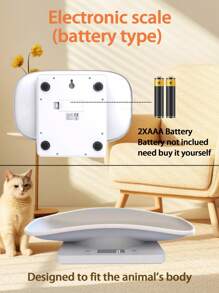 Electronic Digital Scale, Veterinary Animal Weight, Pet Dog And Cat Weighing, 10 Kg Accurate To 1g, Stainless Steel Electronic Pet Scale - Accurate Weighing (Batteries Not Included) - Multicolor - View 7