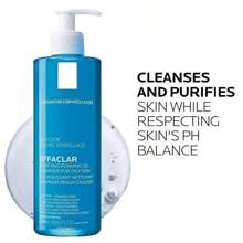 Effaclar Gel Purificante Gel Limpiador Facial para Piel Grasa,Limpiador Facial para Piel Grasa y Sensible   Reduce Puntos Negros, Controla Brillo y Exceso de Sebo  Apto para Piel Intolerante o con Acné  Fórmula con Agua Termal, Zinc y Agentes Suaves400 ml - Azul - Ver 8
