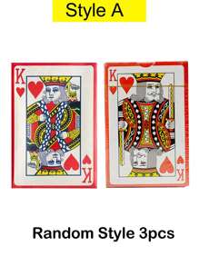 1 件经典红色传统扑克牌套装 - 现代风格成人纸牌，盒装 - 彩色 - 查看 10