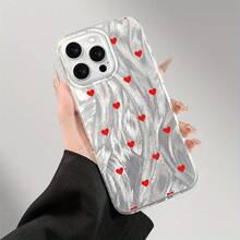 Funda para teléfono, diseño moderno y transparente de gasa, compatible con phone 11, 12, 13, 14, 15, 16 Pro Plus. Ideal para cumpleaños, chicas y chicos. - transparente - Ver 8