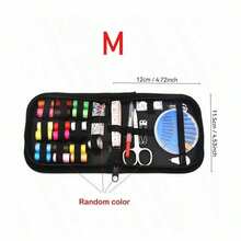 Complete Sewing Kit With Assorted Threads, Needles, Scissors, Buttons, Tape Measure, Seam Ripper And More - Ideal For Minor Repairs, Emergency Fixes, Personalization, DIY Crafts - Portable Travel Sewing Kit Suitable For Home, Outdoor And On-The-Go Use, Also A Great Gift For Halloween And Christmas - Black - View 8