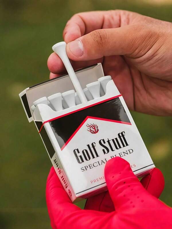 5pcs Creative Golf Tees, Unique Cigarette Case Design, High Quality Golf Tees, Unbreakable Long Tees, Golf Accessories, Professional Tee System, Perfect Golf Gifts For Men And Women