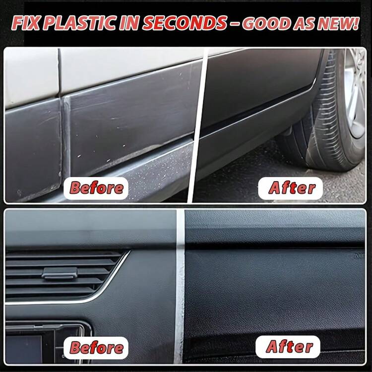 汽车内饰翻新抛光剂 - 塑料仪表盘和仪表盘抛光剂、亮面漆、座椅和轮胎黑色光泽修复剂、塑料表面修复剂、清洁和抛光溶液 - 彩色 - 查看 7