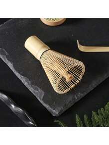 Handmade Golden Bamboo Matcha Whisk, Traditional Japanese Matcha Blender - Organic Bamboo Tea Set Back To School