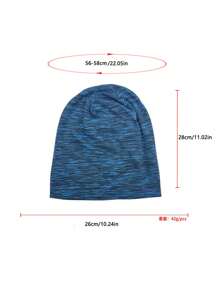 1pc Pile Cap Men's Korean Version Versatile Sports Cycling Knitted Yarn Pullover Hat Baotou Confinement Hat Solid Color Knitted Hat Four Season Breathable Pullover Hat Outdoor Leisure Pullover Hat Men's Breathable Pile Cap Sweat Absorbing Sports Pullover Hat