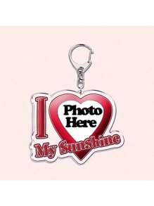 定制钥匙扣，情侣钥匙扣，情人节礼物，送给男朋友/女朋友的定制“我爱我的男朋友/女朋友”钥匙扣，送给他/她的定制钥匙扣和配饰，夏末，色彩缤纷，可爱，萌，有趣，卡哇伊，Y2K，时尚，男女皆宜，休闲，定制，个性化，独特，送给他的理想礼物，送给她的理想礼物，她，男朋友，女朋友，家人，朋友