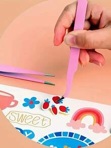 4-Piece Set Of Stainless Steel Tweezers, Jewelry Making Tools, Epoxy Resin Mold Tools, Color Tweezers Kit, Handmade Jewelry Accessory Color Scrapbook Tweezers, Straight And Curved Tweezers Are Suitable For DIY, Scrapbook, And Are Good Helpers For Beads And Delicate Projects. Guka Flower, Pink/Blue/Purple/Black - Màu tím - Xem 5