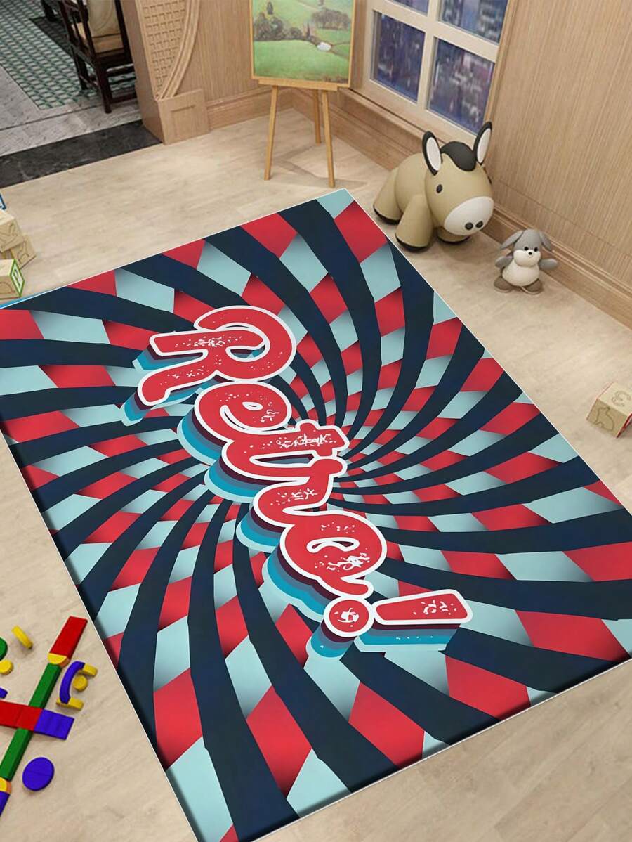 1 块圣诞老人圣诞地毯，适用于室内、室外和入口装饰 - 节日季节游戏地毯，适用于客厅、卧室和厨房 - 可洗家居装饰地毯、客厅地毯、地毯、客厅区域地毯、区域小地毯、垫子、家居装饰、大客厅地毯、圆形地毯、客厅家居装饰、房间装饰、可洗地毯，适用于派对装饰，提升家居风格，增添节日魅力的必备装饰