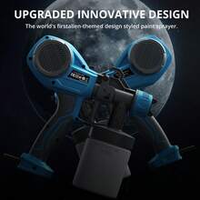 Tilswall färgsprutsystem, färgsprutpistol med 4 munstycken och 3 sprutmönster, 700 ml, justerbart färgflöde, elektrisk sprutpistol för staket, skåp, väggar, tak, möbler - EU C typkontakt (220-240V) - Visa 4