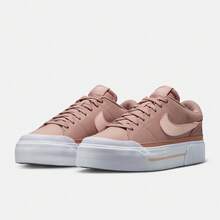 Women's WMNS NIKE COURT LEGACY LIFT Casual Low-Top Shoes DM7590-601 - Red - View 5