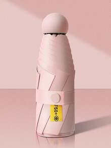 1PC Compact Ultra Lightweight Umbrella Women's UV Protection UPF50+ Sun Rain Dual-Use Portable Mini Travel Umbrella Multiple Colors For Outdoor Festival School Office Home Back To School Summer Autumn Rain Gear Decor