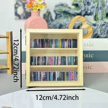 1 Set Anxiety Bookcase Mini Book, (Including 100/70pcs Mini Books) Decorations House Decoration, DIY Craft, Accessories Mini Miniature Model,Suitable As A Holiday Gift, Day; Father's Day; Mother's Day, Thanksgiving; Halloween; Christmas; New Year's Day. - Multicolor - View 4