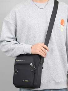 时尚休闲男士斜挎包，配有多层牛津布钱包，男士包袋，单肩包/侧包，节日必备 - 彩色 - 查看 13