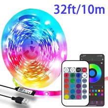 NBBUFF LED Strip Light - USB RGB Ribbon With TV LED Backlight, Synchronized Color-Changing Glowing LED Lights. Features 24-Key APP Control For Decorative Night Lighting In Homes, Bedrooms, Christmas Parties, And Holiday Wall Decor. - 24key Remote+APP Control - View 11